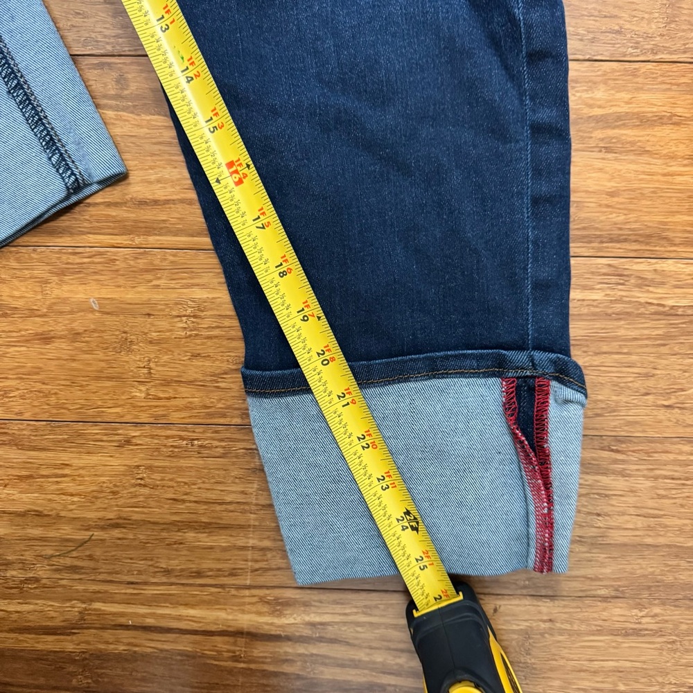 Kut from the Kloth Cameron Cuffed Dark Blue Ankle Jeans 14 - Picture 10 of 11
